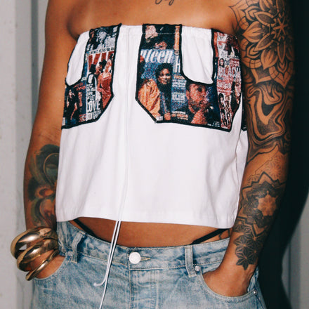 ESSENCE '90s MAG' JERSEY SKIRT